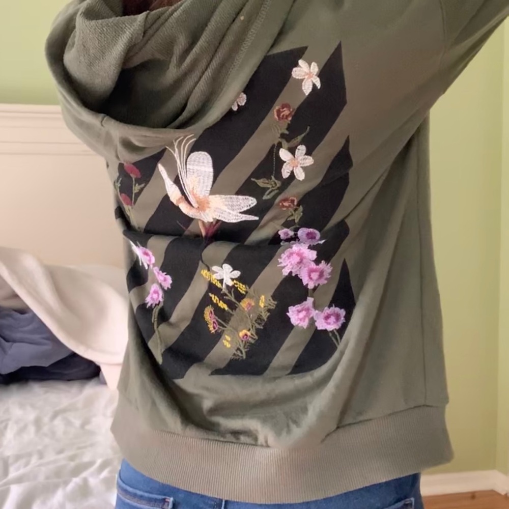 Olive Green Rue21 Zip- Up - Picture 4 of 4